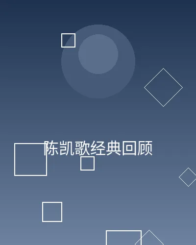 陈凯歌经典回顾作品展示